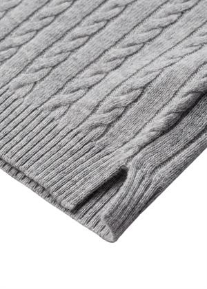 Casha v-neck strik Light Grey Melange Copenhagen Muse 